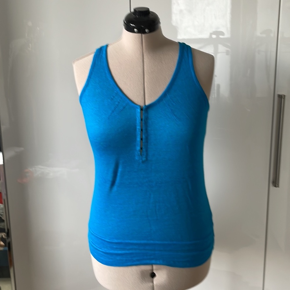 CLUB MONACO T-Shirt sleeveless Color-Blue Size- Small NWOT